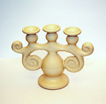Kerzenhalter aus Keramik, klein, für 3 Kerzen